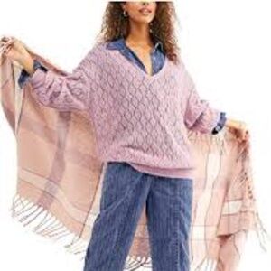 Free People Say Hello Oversized Tunic Sweater